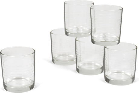 Bormioli rocco Bormioli szklanki do picia - 6 sztuk - przezroczyste - szkło - 240 ml - szklanki - szklanka do picia szklanka do wody szklanka do szklanki
