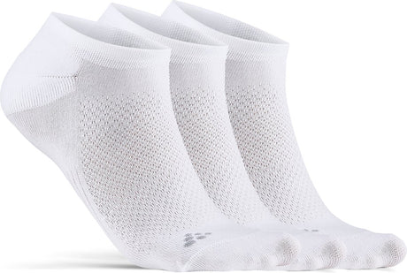 Zestaw 3 skarpet sportowych unisex Craft Core Dry Footies - biały