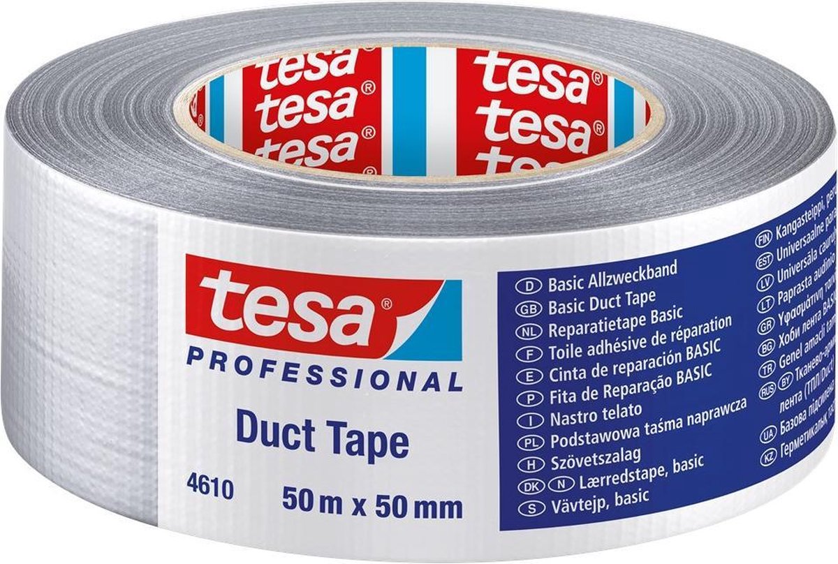 Taśma klejąca Tesa 04610 - ogólna - srebrna - 50mm x 50m