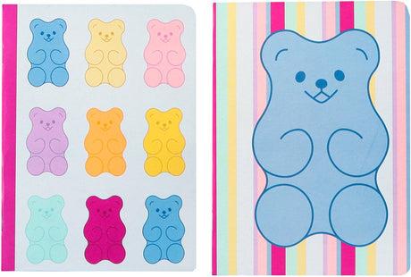 Notatniki Kangaro - b'log Sweet Candy - rozmiar A5 - z diamentem 5mm - 2 sztuki - o zapachu truskawek - an-122671-a