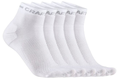 Craft active mid sock 5-pack unisex sportsokken - wit 43-45