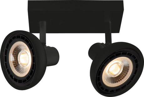 Lucide sensas - reflektor sufitowy (lampa sufitowa) - 2xgu10 (es111) - czarny