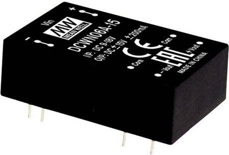 MW Mean Well DCWN06A-12 Moduł konwertera DC DC 250 MA 6 W Liczba wyjść: 2 x zawartość 1 szt.