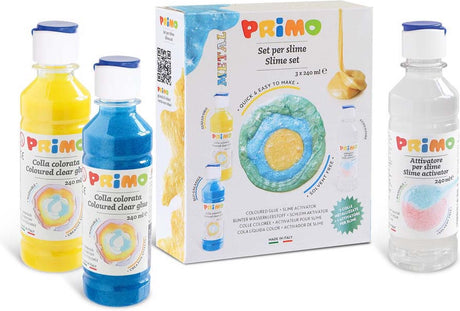 Primo | zestaw do robienia slime metalik (2 kolory metaliczne + 1 aktywator) - tworzenie slime
