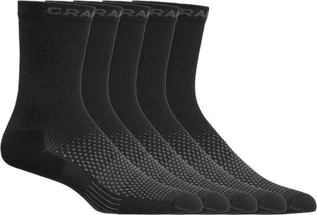 Craft Active High Sock 5-pak skarpet sportowych unisex - czarny