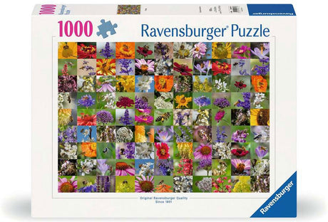 Ravensburger puzzle bienen - układanka 1000 elementów kwiaty zwierzęta.