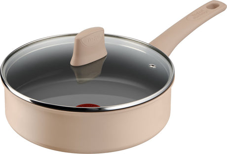 Tefal revive - patelnia - ø24 cm - z pokrywką - ceramika - bez pfas - nadaje się do indukcji