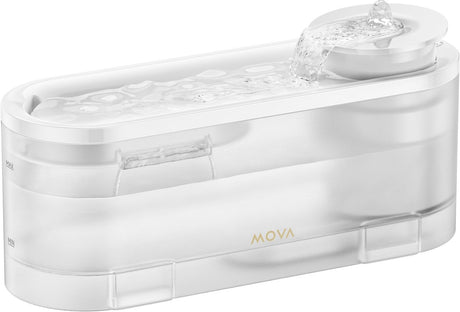 Mova WF10 pro - poidło dla kotów, małych zwierząt - 1,5l - bezprzewodowa fontanna z 3 poziomami wody - wielokrotna filtracja - cicha (<30 dB)