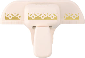 Vaessen creative pons - randpons kanten rand - 9,6 x 4,5 cm - ivoor