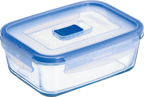 Aktywne pudełko do przechowywania żywności Luminarc pure box - prostokątne - szkło - 0,82l