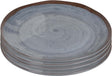 Bo-camp - dinerbord - halo - 4 stuks - melamine - grijs