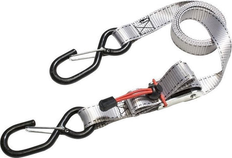 Zestaw pasków napinających Masterlock z hakiem typu S, szary 1,8 m