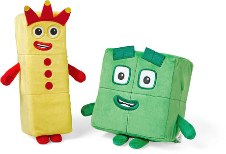 Materiały edukacyjne Numberblocks® trzy cztery – zestaw pluszowych zabawek – od 18 miesiąca życia