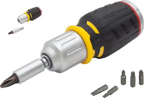 Wkrętak z grzechotką Stanley Fatmax, krótki, 6 bitów