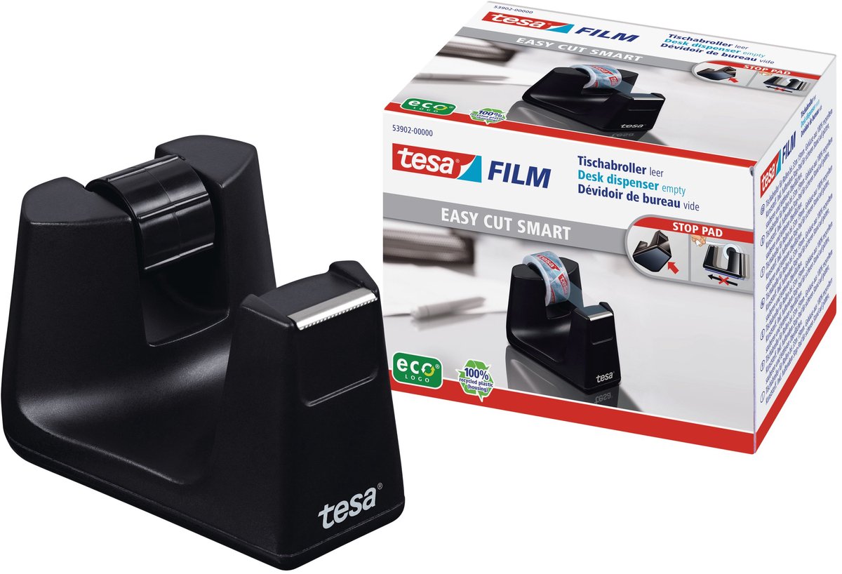 Uchwyt na taśmę samoprzylepną Tesa Easy Cut® Smart Black