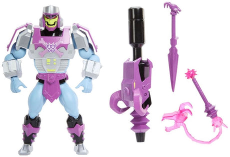 Figurka Mattel Masters of the Universe X Transformers Megatron Armor Skeletor HEO Ekskluzywna europejska figurka 14 cm
