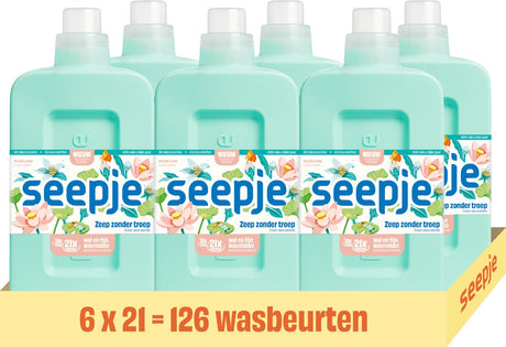 Seepje wasmiddel wol en fijn - 126 wasbeurten - 6 x 945ml - voordeelverpakking