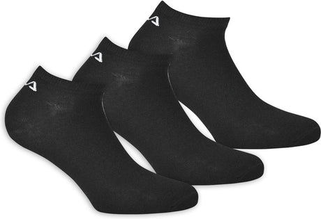 Fila - niewidzialne skarpetki 3-pak - skarpetki tenisowe - 39-41 - czarne