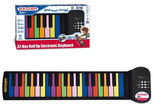 Bontempi spa bontempi - zwijane pianino - 37 klawiszy - zabawkowy instrument muzyczny