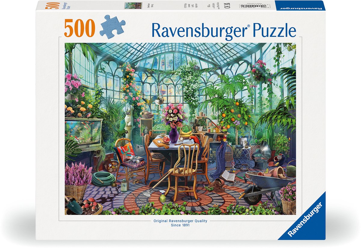 Ravensburger 2d-puzzel: botanische kamer 500 stukjes
