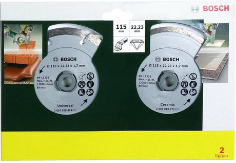 Tarcza diamentowa Bosch - 115 mm - do płytek i materiałów budowlanych
