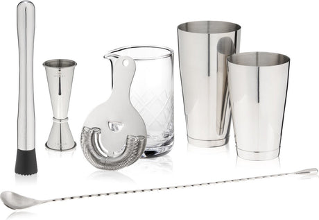 Zestaw koktajlowy Viski Essentials – stal nierdzewna – 7-częściowy