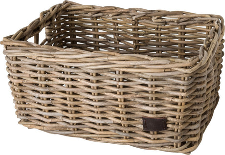 Rattanowy kosz rowerowy Fastrider zeno - naturalny - 26l - wykonany ręcznie