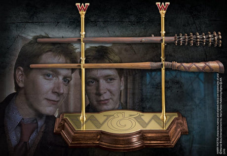Harry Potter kolekcja szlachetna (magiczna) różdżka kolekcja różdżek bliźniacy weasley brązowi