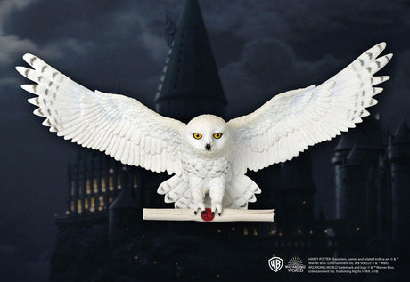 Niemarkowy sans marque harry potter talerz ścienny dekoracja ścienna jadwiga sowa słupek 46 cm biały