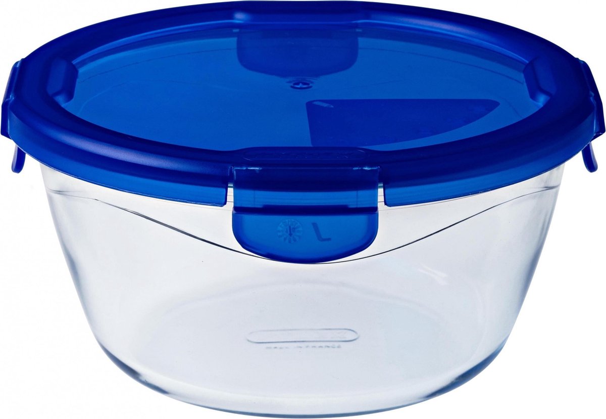 Pyrex - miska Cook Go okrągła z pokrywką 1,6 litra - przezroczysta