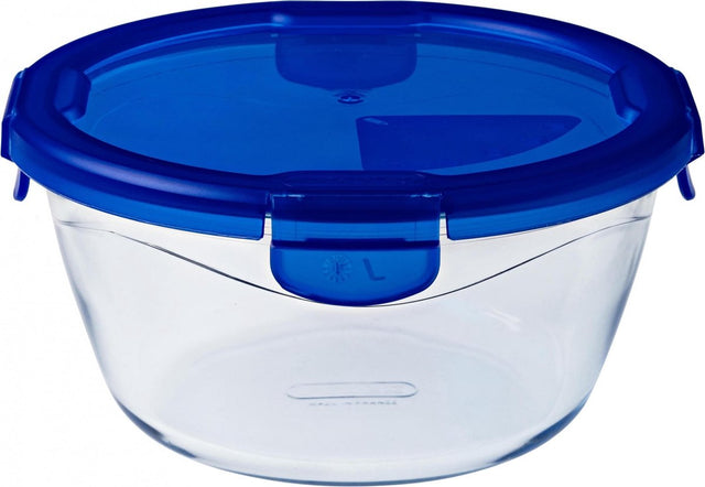 Pyrex - miska Cook Go okrągła z pokrywką 1,6 litra - przezroczysta