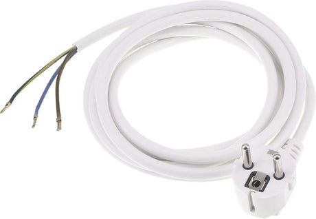 Kabel połączeniowy Q-link - uziemiony - 2500 W - 3 x 1,0 mmâ² - 2,5 m - biały