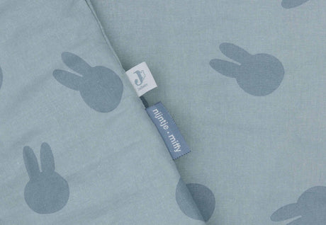 Jollein x nijntje - dekbedovertrek met sloop 100x140cm - dekbed ledikant, dekbedovertrek baby - miffy shadow sea green
