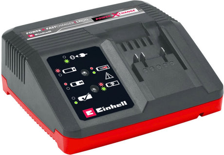 Szybka ładowarka Einhell - power x-change - 18 V - prąd ładowania: 4a - zintegrowany uchwyt ścienny - pasuje do wszystkich akumulatorów Power x-change