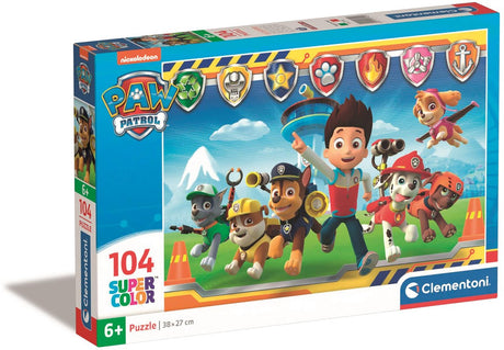 Clementoni - puzzle - 104 elementy - psi patrol - puzzle dla dzieci - od 10 lat