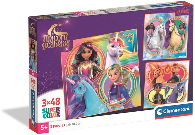 Puzzle Clementoni Akademia Jednorożców - 3x48szt.
