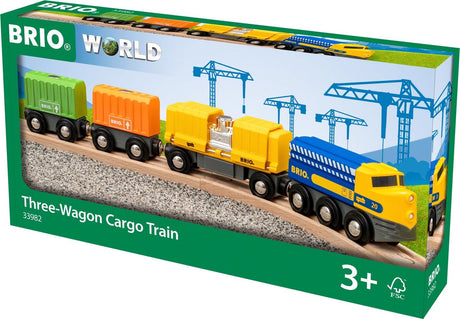 Pociąg towarowy Brio z trzema wagonami - 33982