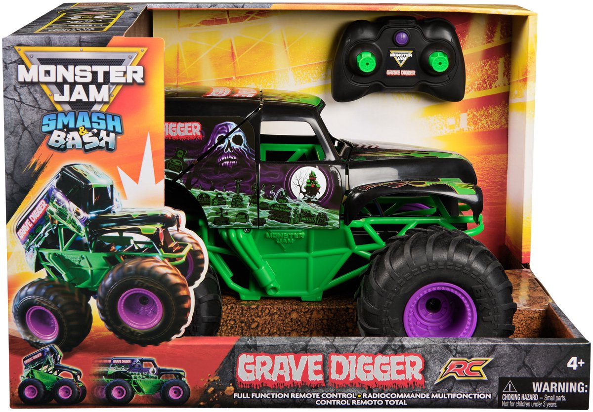 Monster Jam - 1:15 RC Smash i Bash Grave Digger