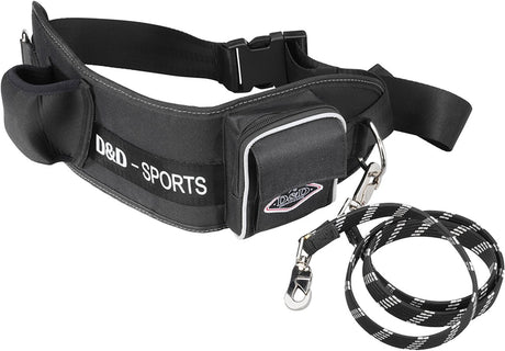 D d home d d sportowy aktywny chodzik - pas wydechowy - czarny - 7 x 27 x 16 cm