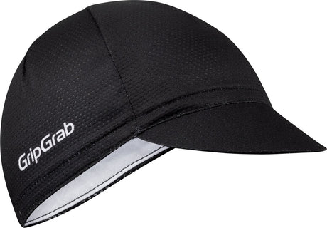 Gripgrab - lekka, letnia czapka rowerowa siatkowa czapka rowerowa czapka rowerowa retro czapka rowerowa z ochroną UV czapka na kask - czarna - unisex - rozmiar m l (57-63 cm)