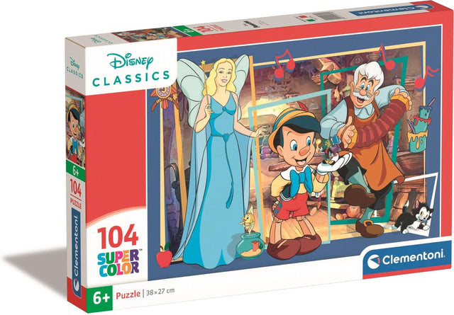Clementoni - puzzle dla dzieci - 104 elementy - Pinokio - puzzle od 6 lat