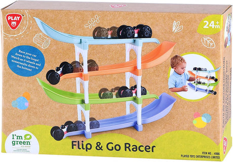 Biopochodny tor wyścigowy Playgo typu flip and go - 11 szt.