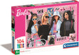 Clementoni - puzzle dla dzieci - 104 elementy - barbie - puzzle od 6 lat