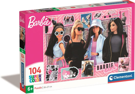 Clementoni - puzzle dla dzieci - 104 elementy - barbie - puzzle od 6 lat