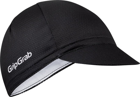 Gripgrab - lekka, letnia czapka rowerowa siateczkowa czapka rowerowa retro czapka rowerowa czapka z ochroną UV czapka na kask - czarna - unisex - rozmiar s m (54-59 cm)