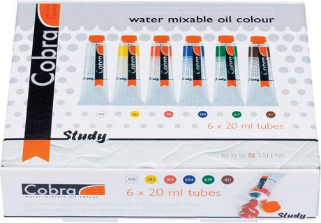 Zestaw farb olejnych Cobra Study 6 x 20 ml