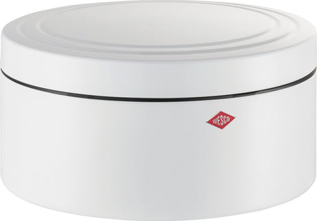 Pudełko na ciasto z pokrywką Wesco Classic Line | 4 litry | metal - biały mat | pudełko na ciasteczka