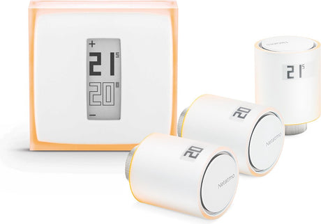 Pakiet Netatmo „inteligentny termostat + 3 inteligentne pokrętła grzejnikowe”