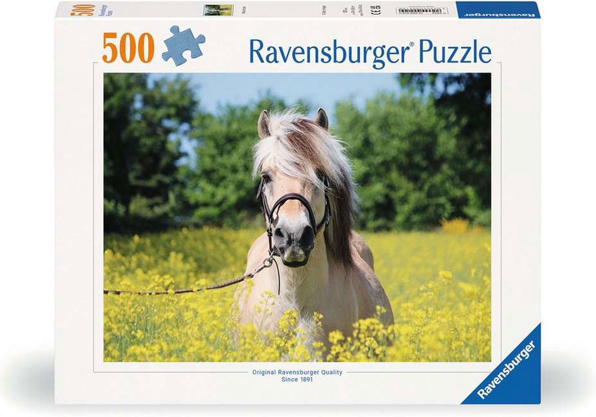 Puzzle Ravensburger krajobraz konia 500 elementów dla dorosłych.