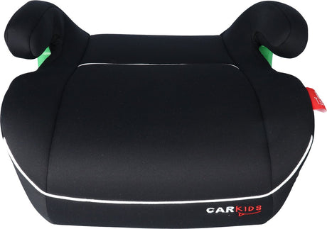 Carkids i-size zitverhoger alfie - isofix aansluiting - voldoet aan i-size r-129 norm - voor kinderen van 125-150cm – afneembare wasbare hoes - zwart wit